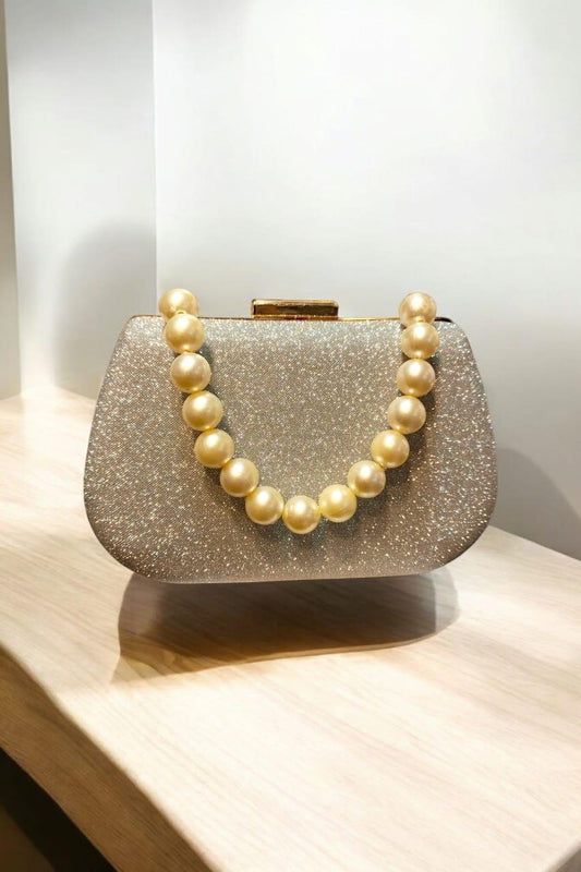 Exquisite Women's Fancy Clutch -1 Pc in Silver and Golden