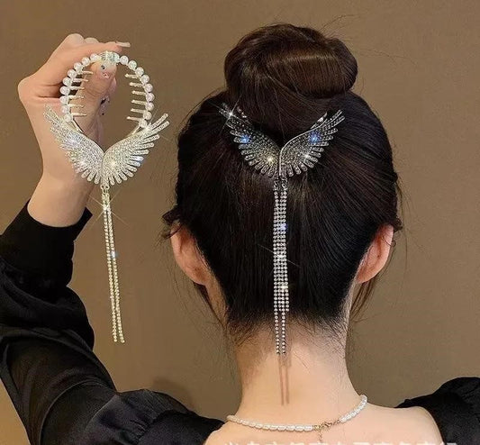 Butterfly Design silver Plated Hair Claw