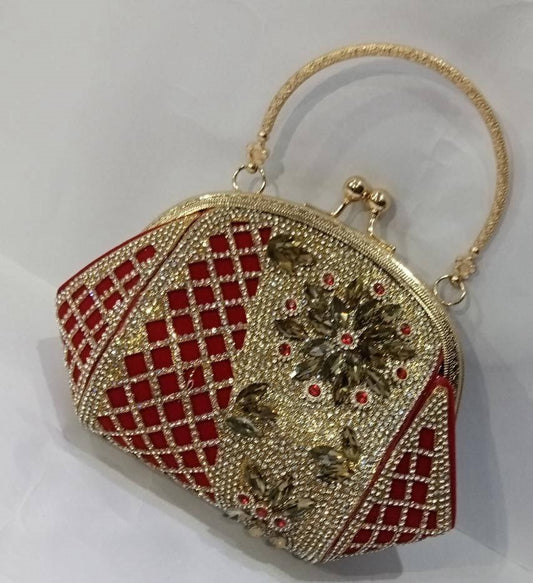 Fancy Bridal Textured Clutch