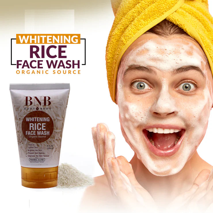 Skin Brightening Rice Facial Kit - Whitening and Esfoliating Set